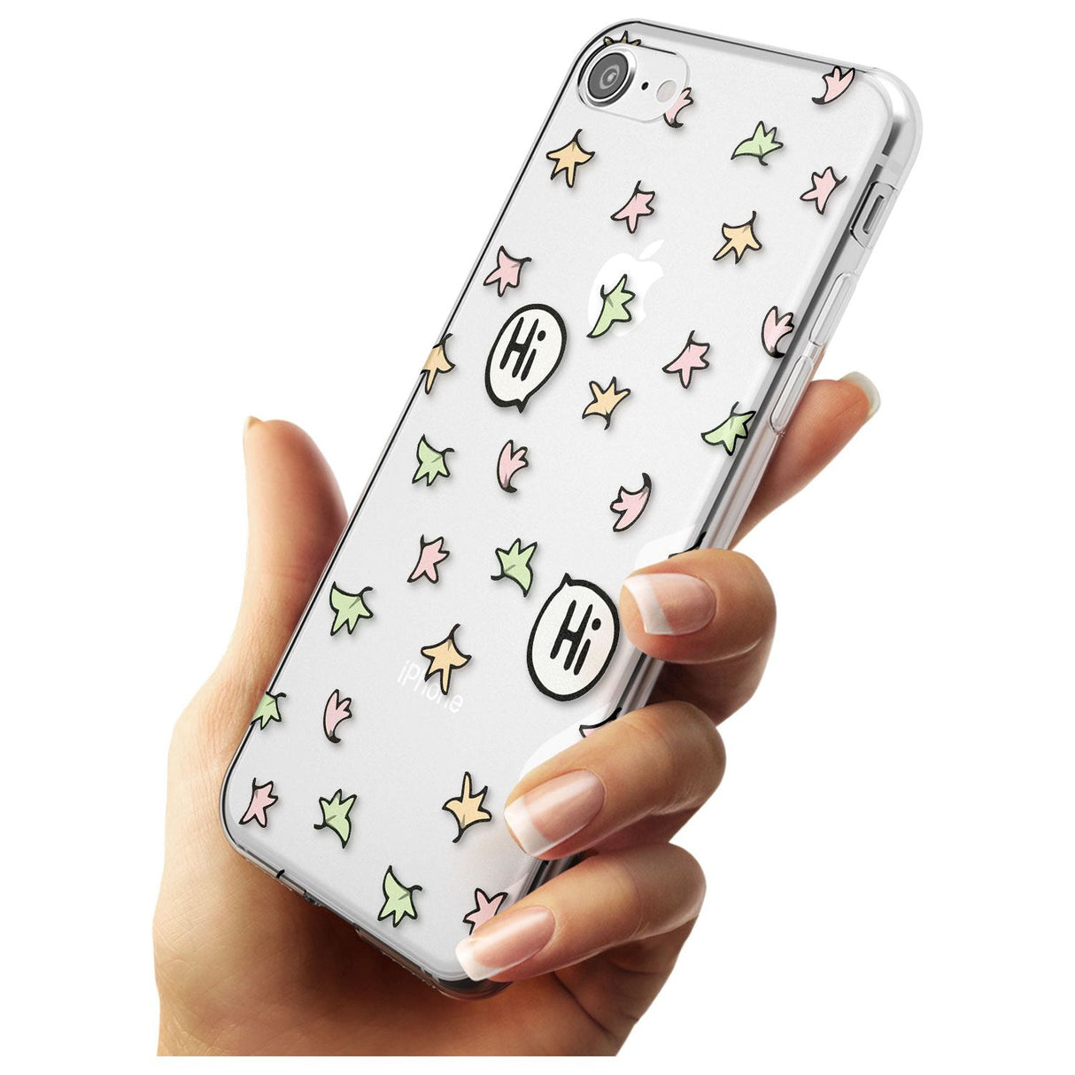 Heartstopper Leaves Pattern Slim TPU Phone Case for iPhone SE 8 7 Plus