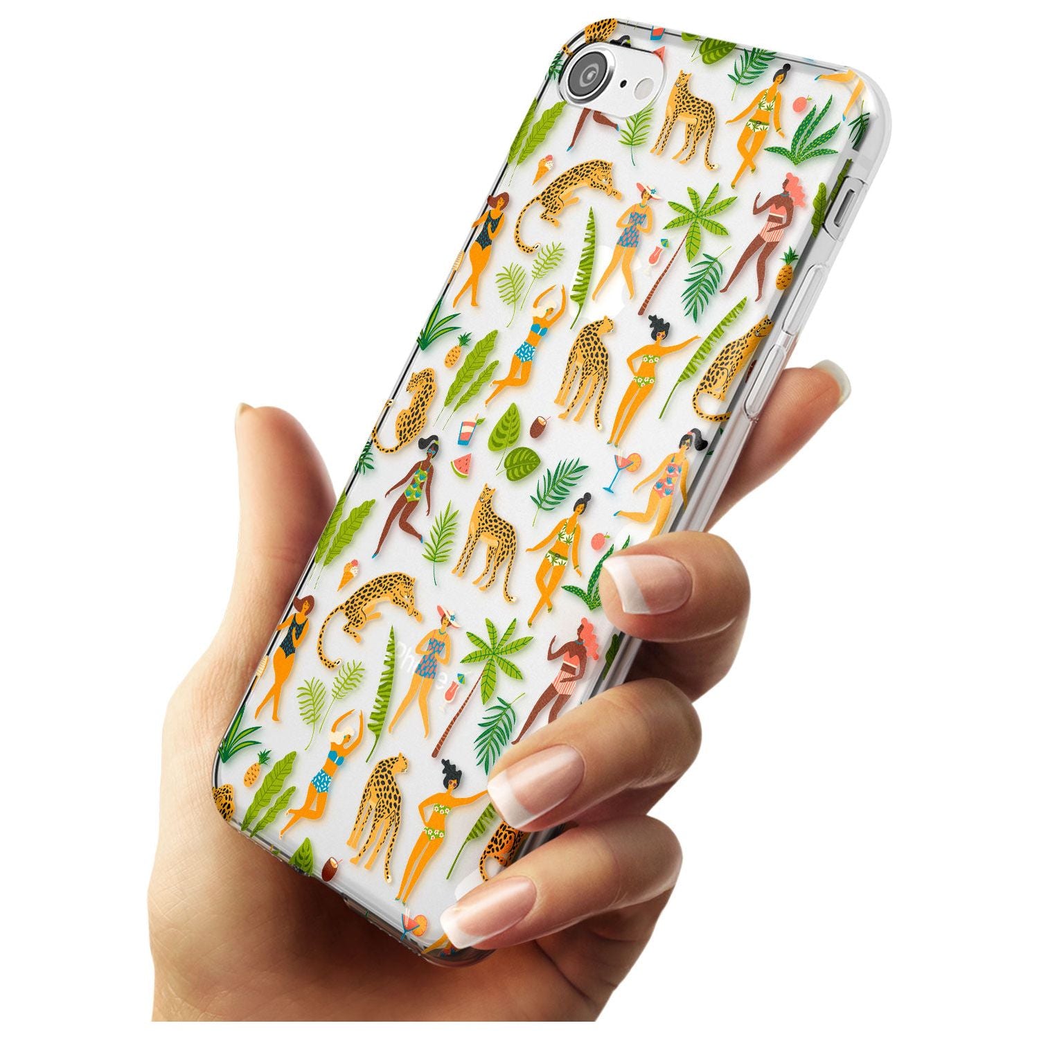Tropical Summer Slim TPU Phone Case for iPhone SE 8 7 Plus