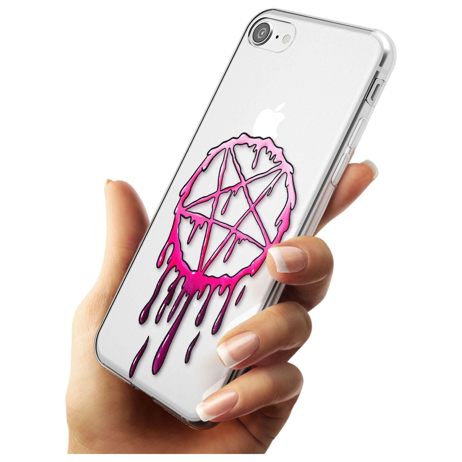 Pentagram of Blood Slim TPU Phone Case for iPhone SE 8 7 Plus