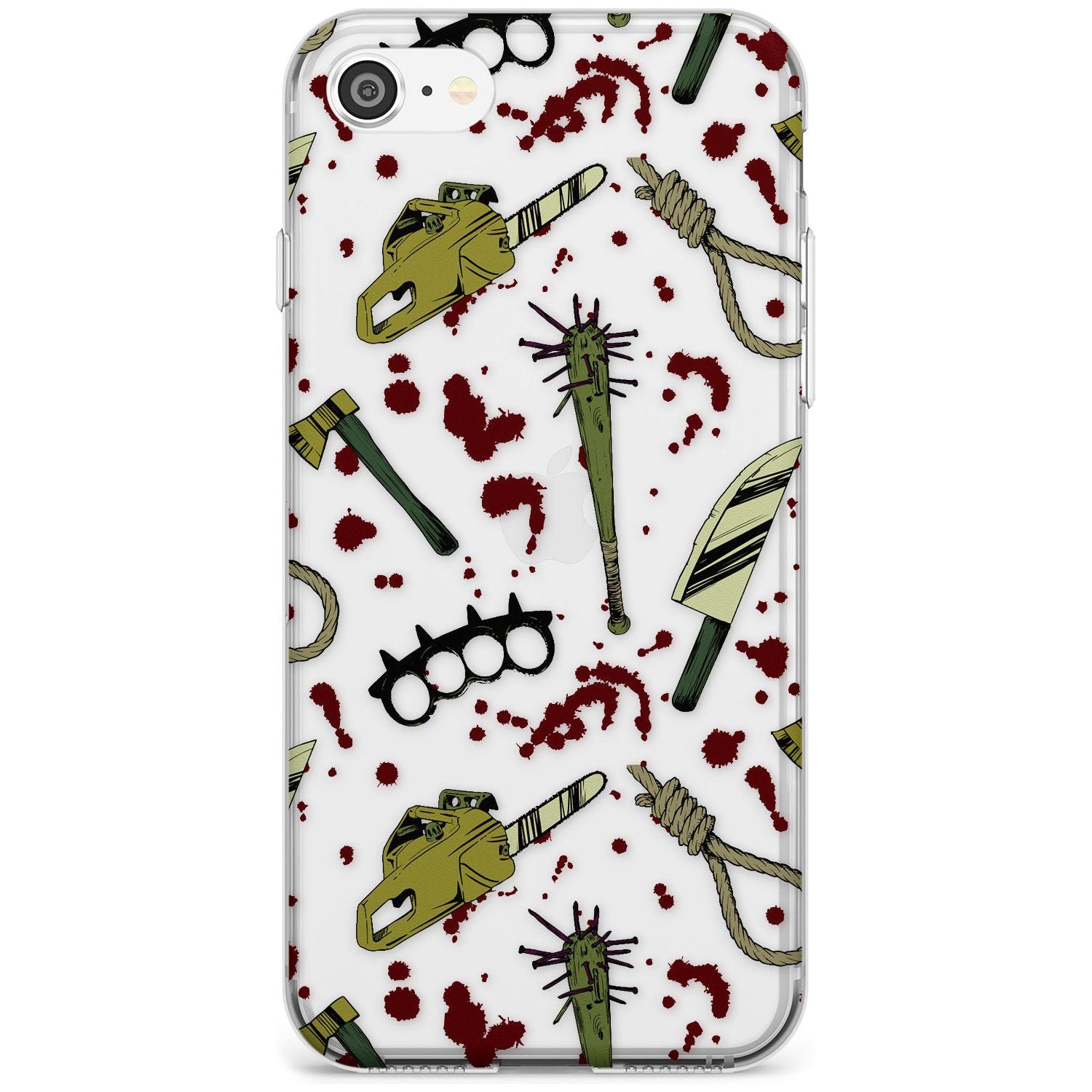 Movie Massacre Slim TPU Phone Case for iPhone SE 8 7 Plus