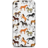 Horse Pattern Slim TPU Phone Case for iPhone SE 8 7 Plus