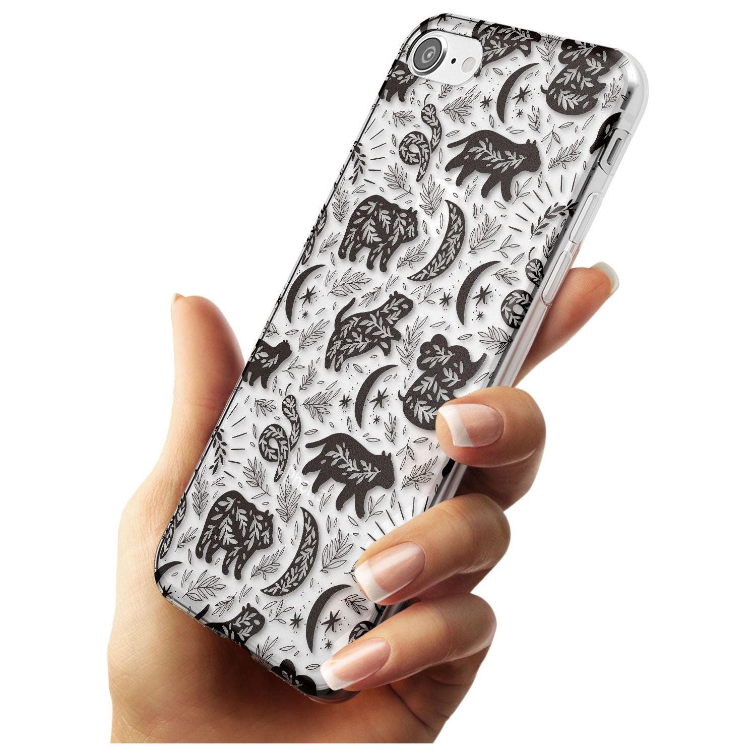 Leafy Bears Slim TPU Phone Case for iPhone SE 8 7 Plus