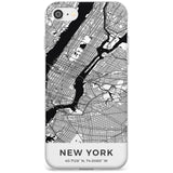 Map of New York, New York Slim TPU Phone Case for iPhone SE 8 7 Plus