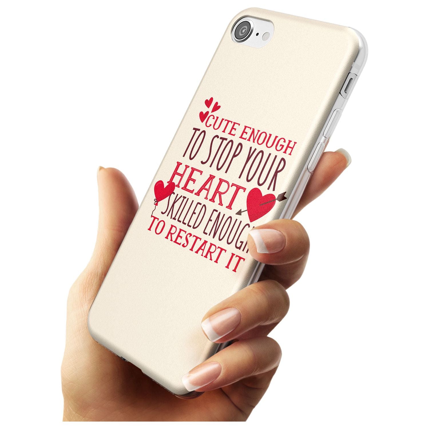 Medical Design Cute Enough to Stop Your Heart Slim TPU Phone Case for iPhone SE 8 7 Plus