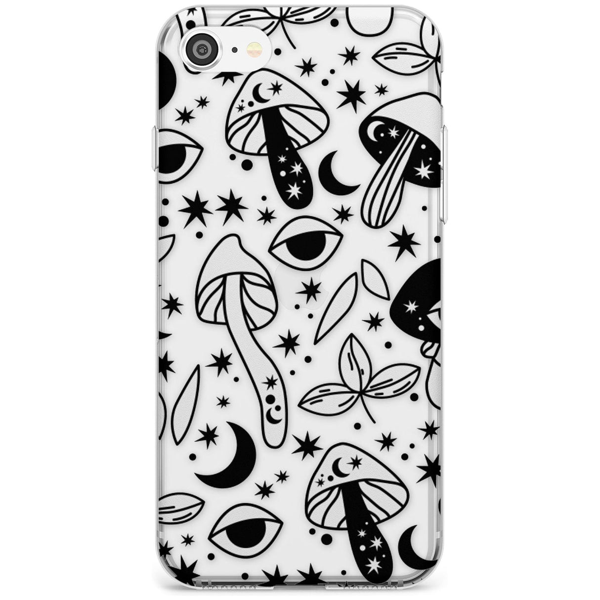 Psychedelic Mushrooms Pattern Slim TPU Phone Case for iPhone SE 8 7 Plus