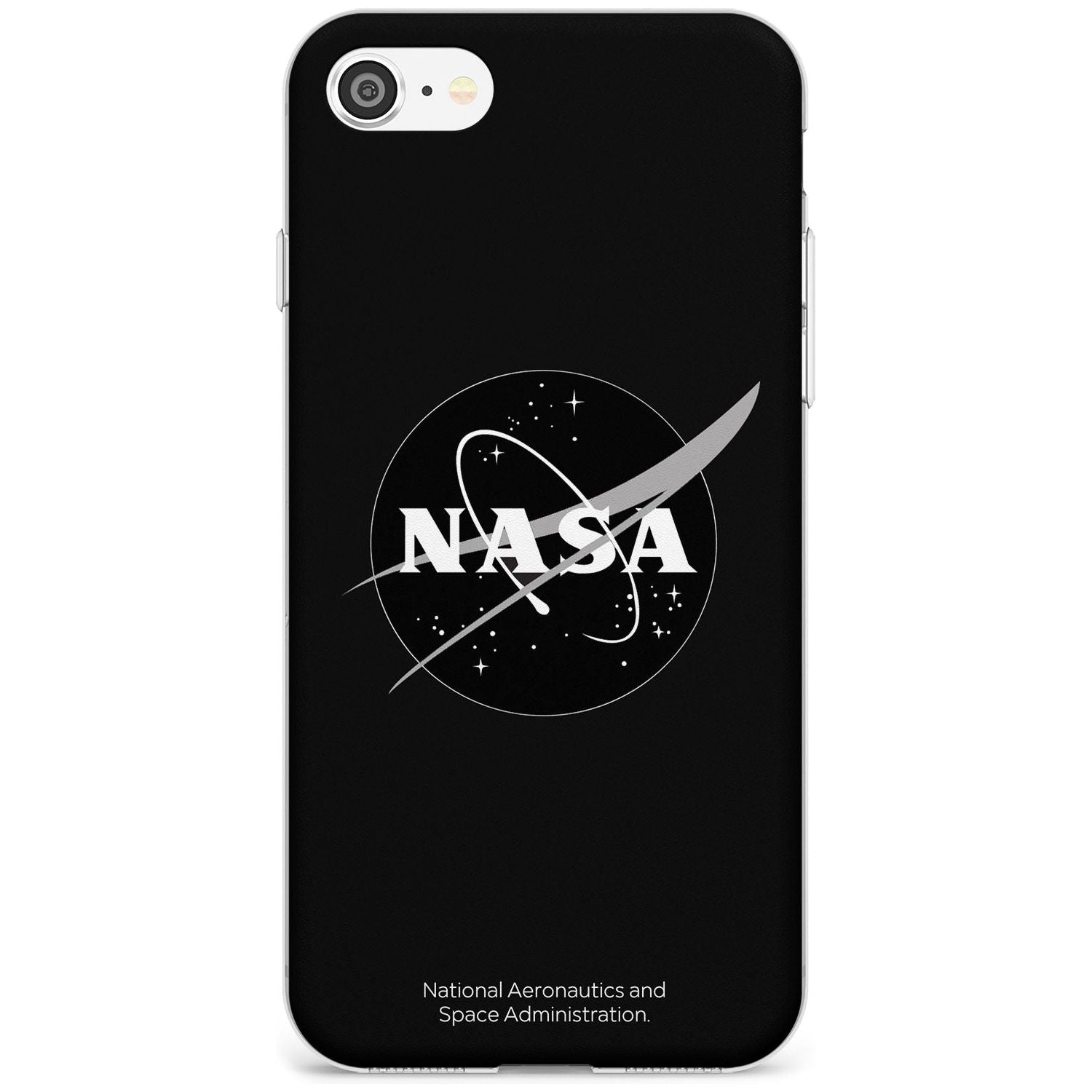 Dark NASA Meatball Slim TPU Phone Case for iPhone SE 8 7 Plus