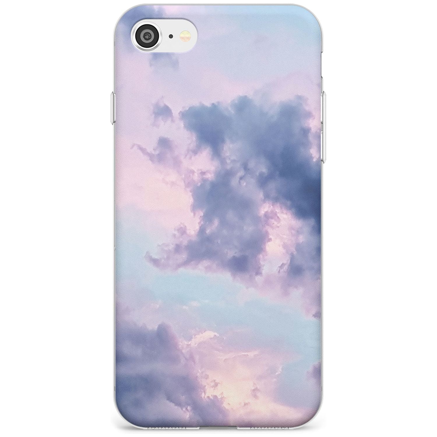 Purple Clouds Photograph Slim TPU Phone Case for iPhone SE 8 7 Plus