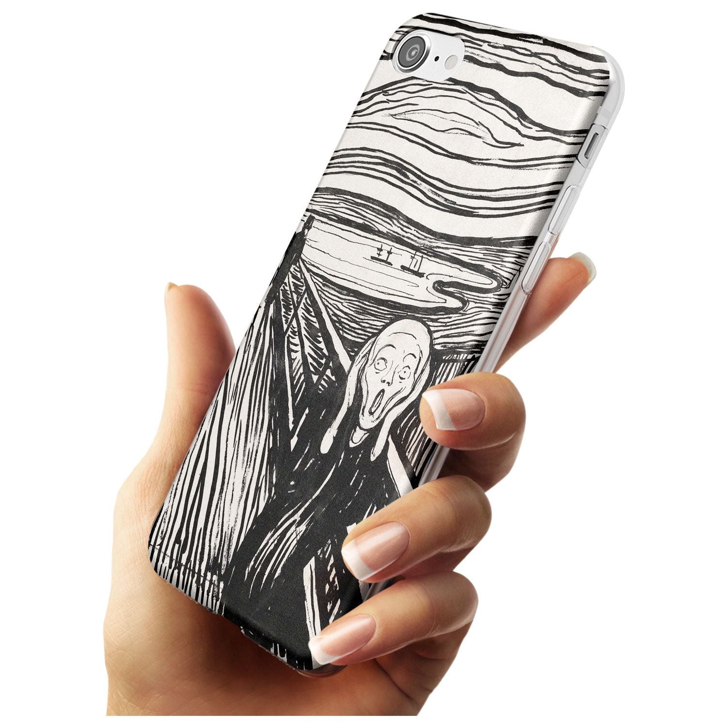 The Scream Slim TPU Phone Case for iPhone SE 8 7 Plus