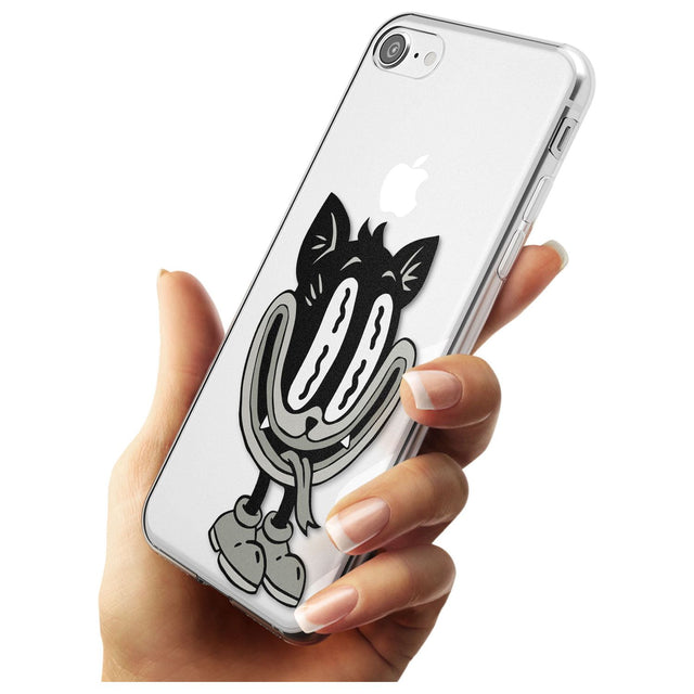 Faded Feline Slim TPU Phone Case for iPhone SE 8 7 Plus