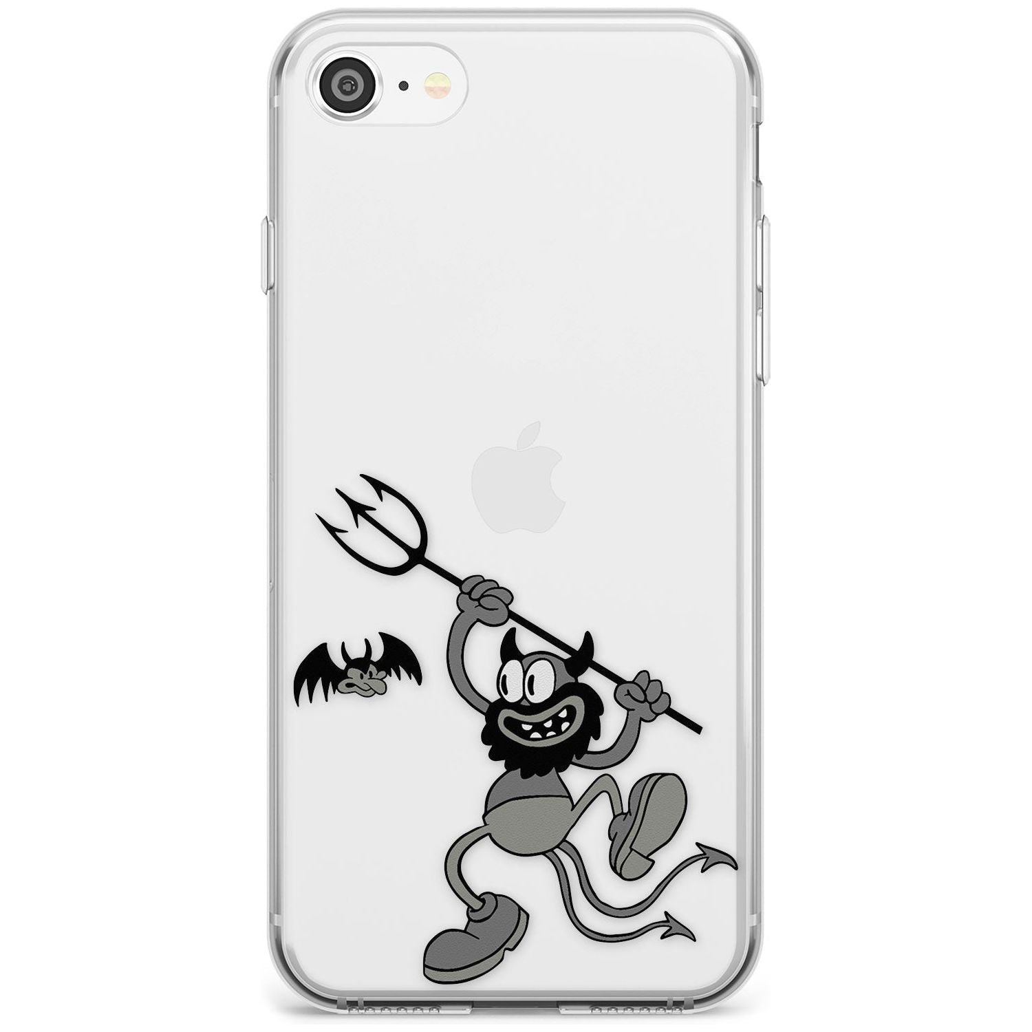 Dancing Devil Slim TPU Phone Case for iPhone SE 8 7 Plus