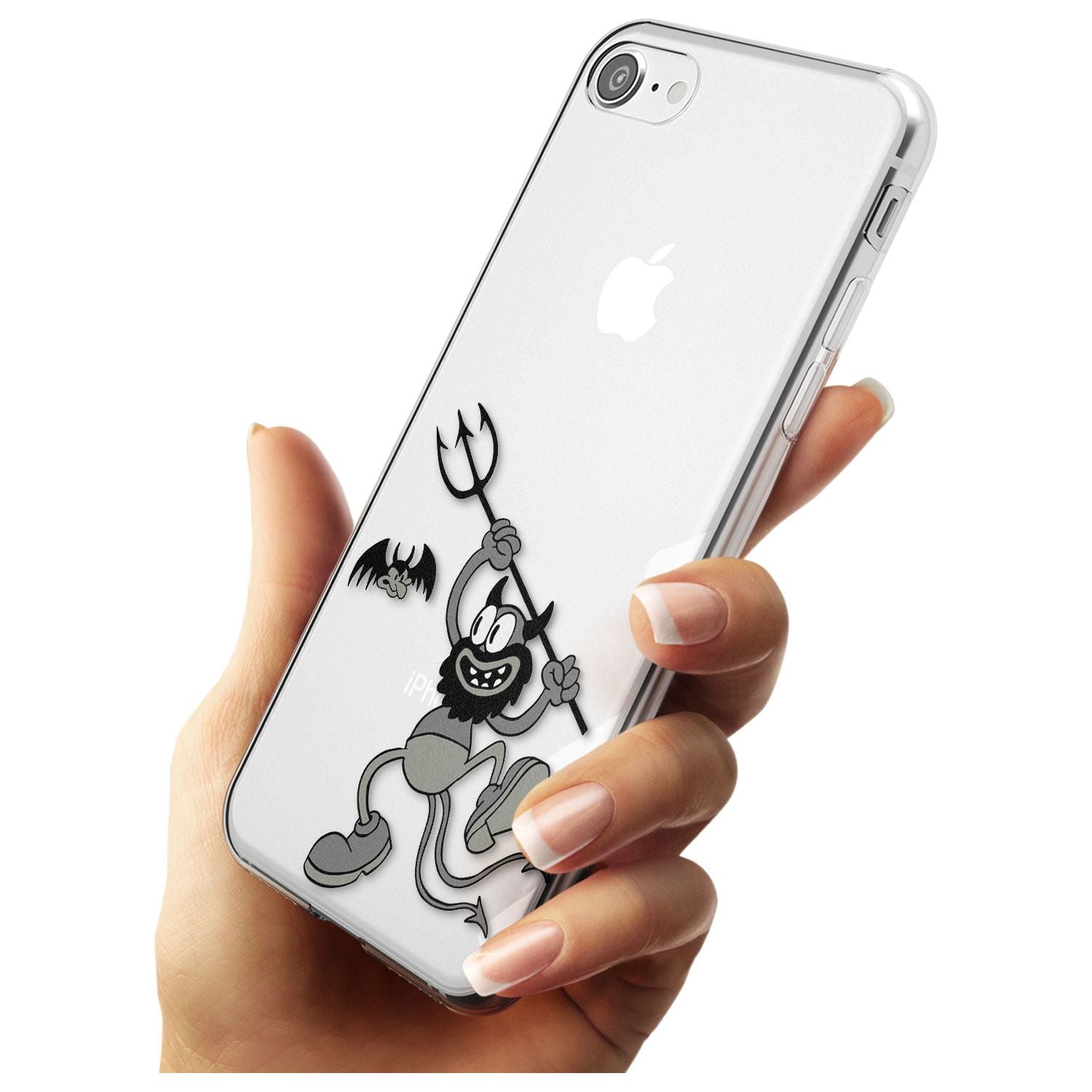 Dancing Devil Slim TPU Phone Case for iPhone SE 8 7 Plus