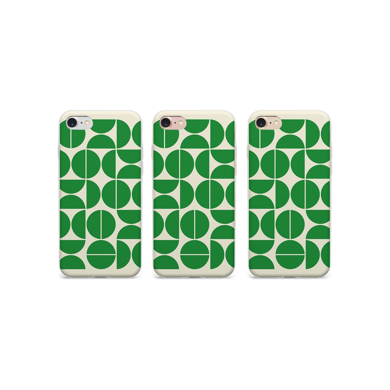 White Stars on Clear Phone Case for iPhone SE