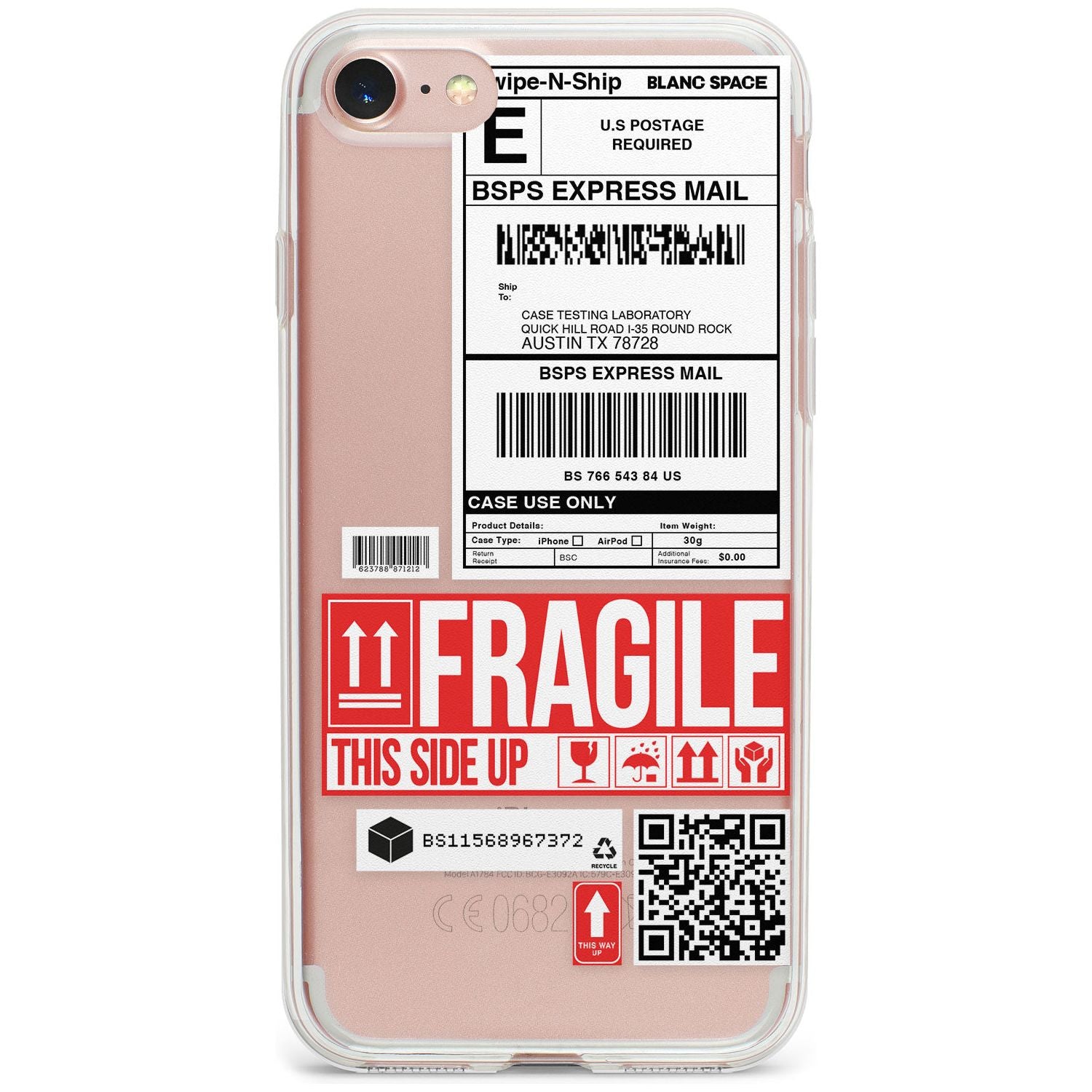 Shipping Label Phone Case for iPhone SE