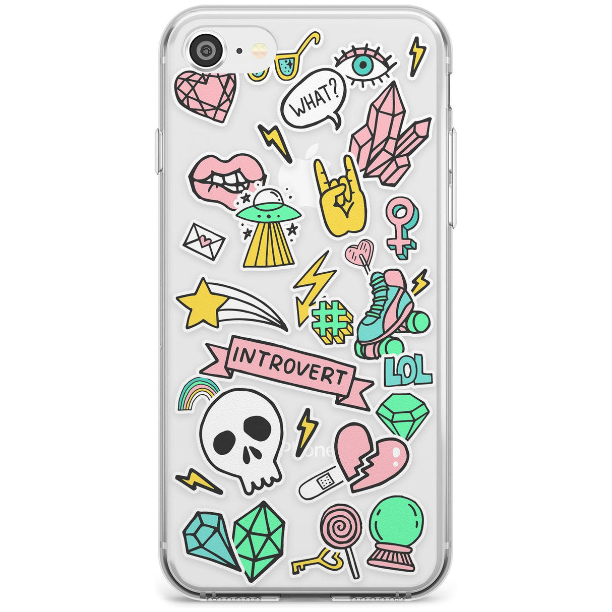 Introvert Sticker  iPhone Case  Slim Case Phone Case - Case Warehouse