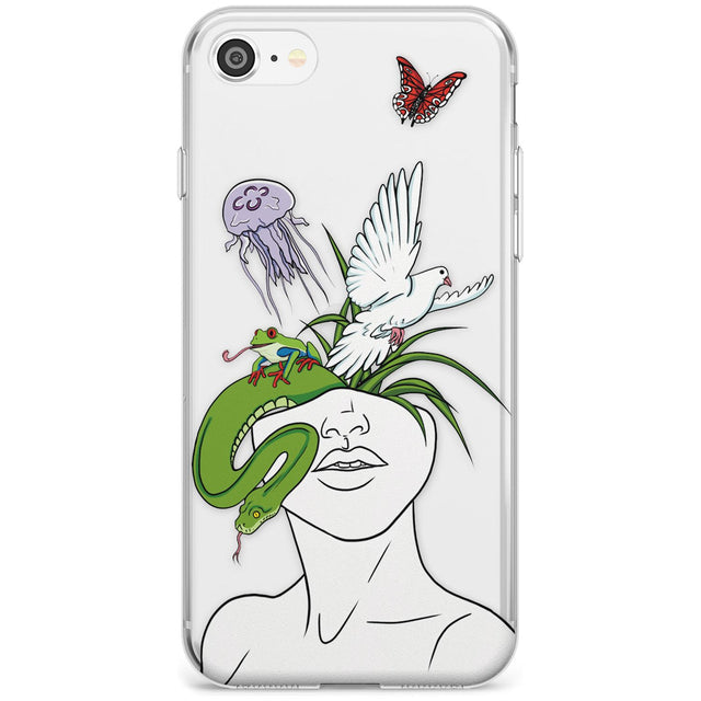 WILD THOUGHTS Black Impact Phone Case for iPhone SE 8 7 Plus