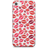 Lips Pattern Black Impact Phone Case for iPhone SE 8 7 Plus