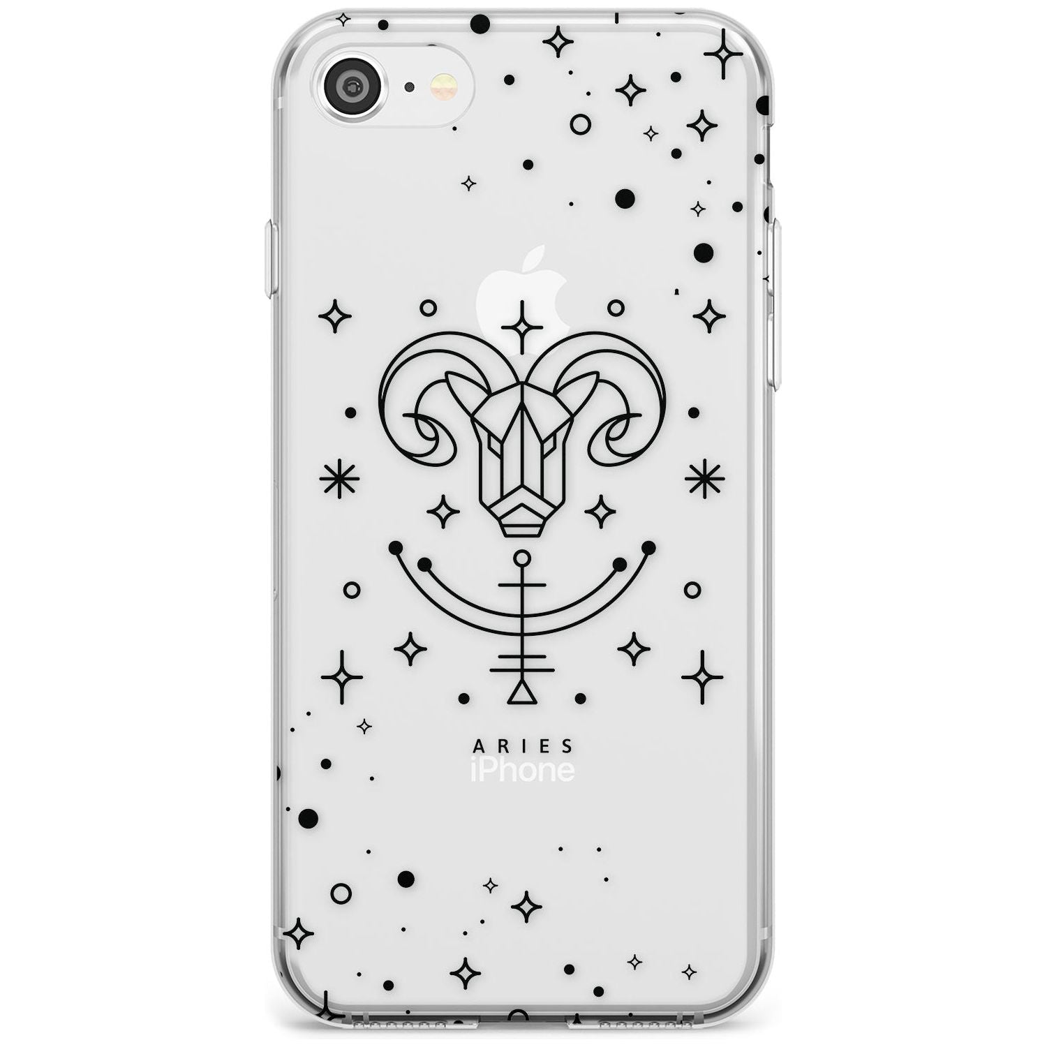 Aries Emblem - Transparent Design Slim TPU Phone Case for iPhone SE 8 7 Plus