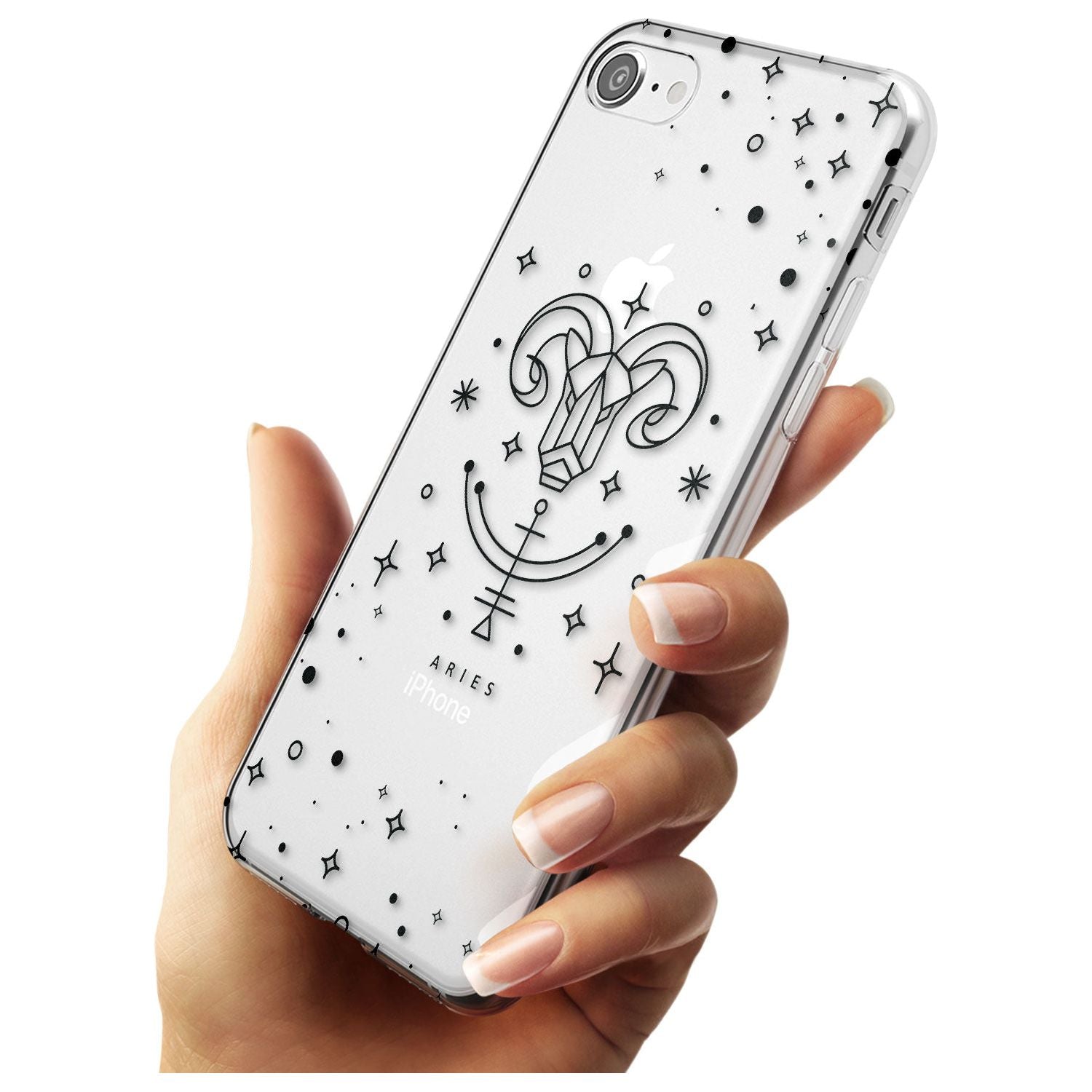 Aries Emblem - Transparent Design Slim TPU Phone Case for iPhone SE 8 7 Plus