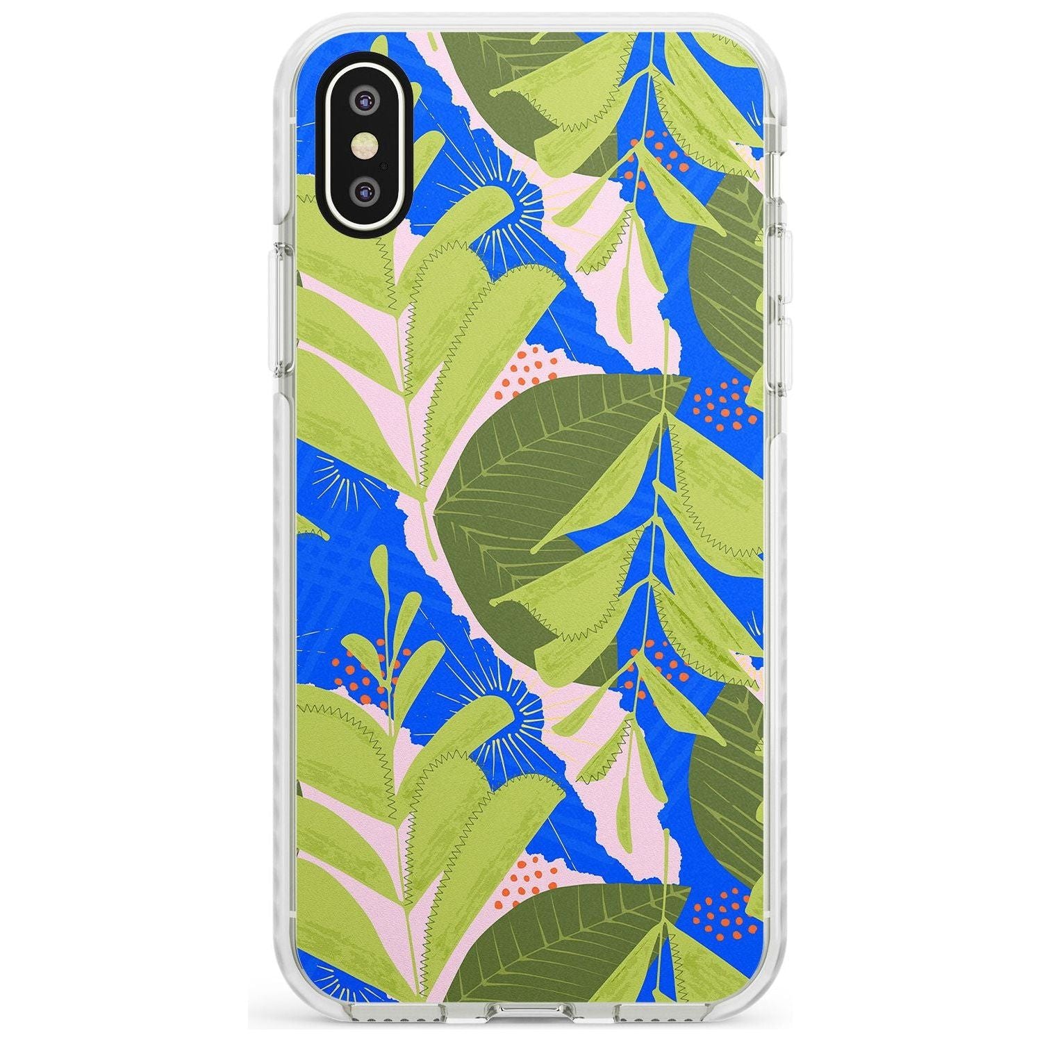 Fern Leaves Abstract Pattern iPhone Case  Impact Case Phone Case - Case Warehouse