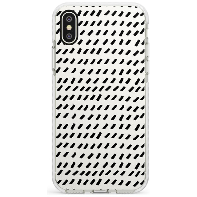 Hand Drawn Lines Pattern Impact Phone Case for iPhone X XS Max XR