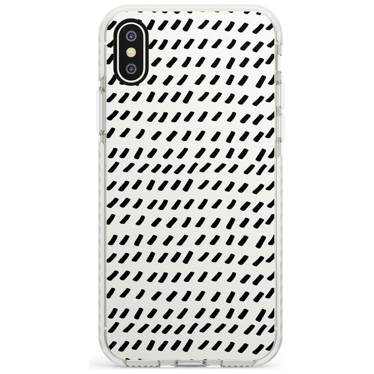 Hand Drawn Lines Pattern Impact Phone Case for iPhone X XS Max XR