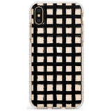 Messy Black Grid - Clear Slim TPU Phone Case Warehouse X XS Max XR