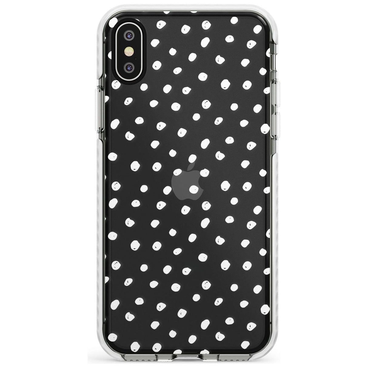 Messy White Dot Pattern Slim TPU Phone Case Warehouse X XS Max XR