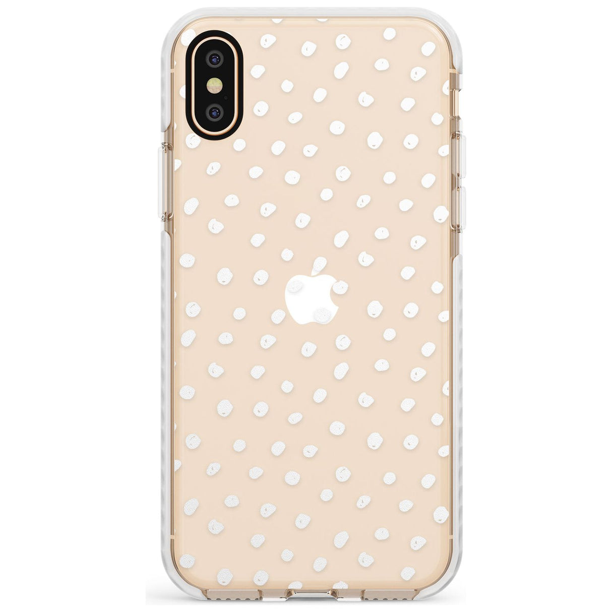 Messy White Dot Pattern Slim TPU Phone Case Warehouse X XS Max XR