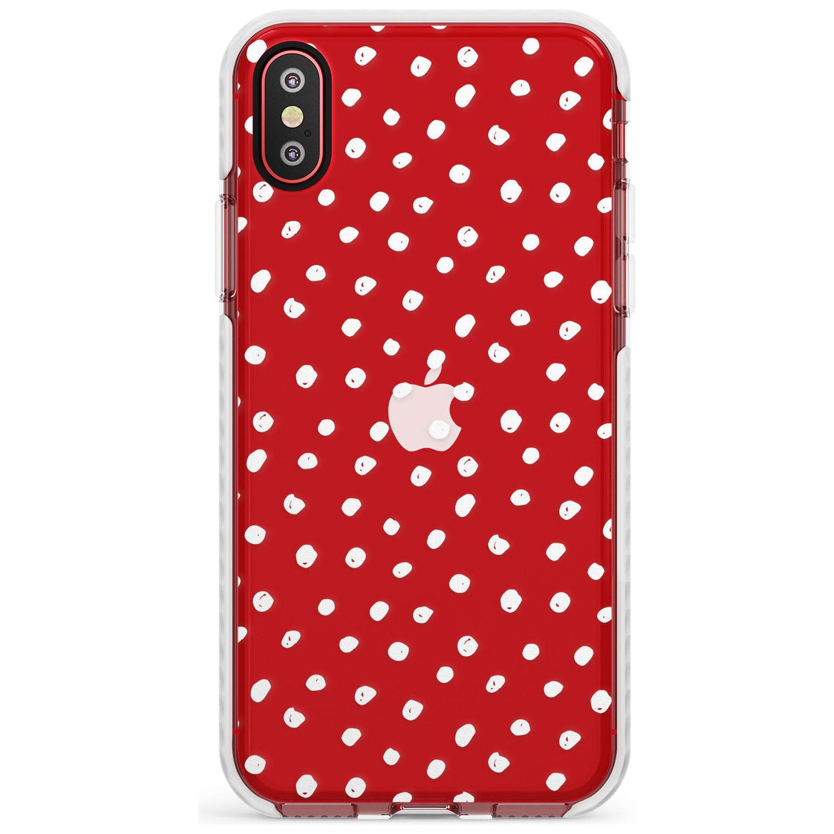 Messy White Dot Pattern Slim TPU Phone Case Warehouse X XS Max XR