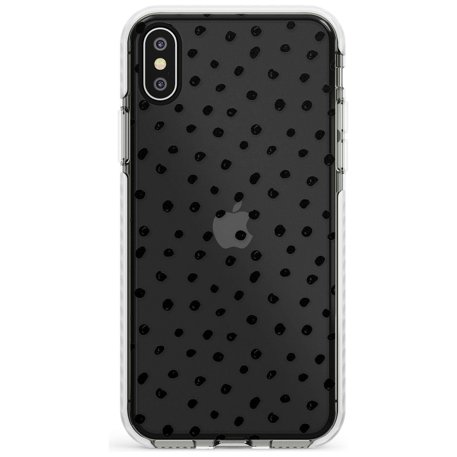 Messy Black Dot Pattern Slim TPU Phone Case Warehouse X XS Max XR