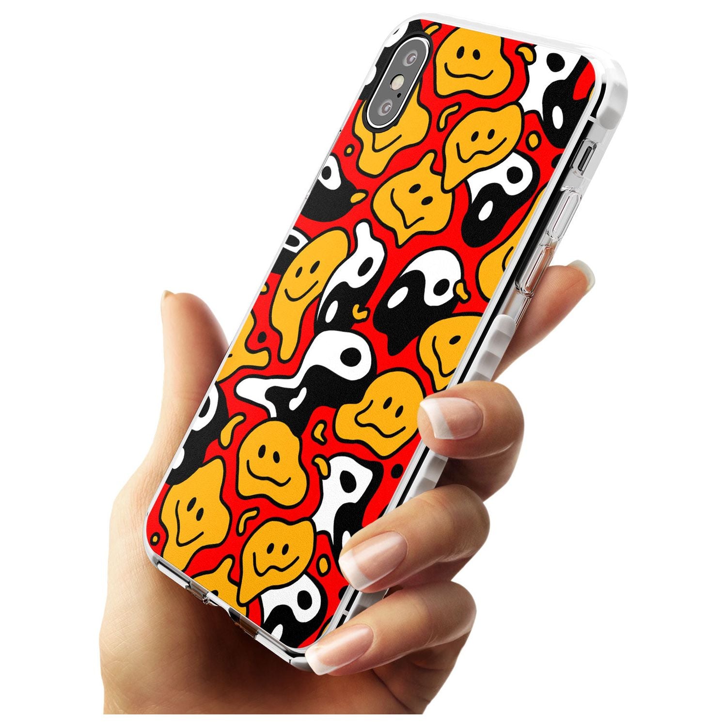 Yin Yang Acid Face Impact Phone Case for iPhone X XS Max XR