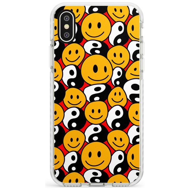 Yin Yang & Faces Impact Phone Case for iPhone X XS Max XR