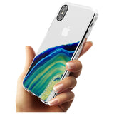 Green & Blue Gemstone Crystal Impact Phone Case for iPhone X XS Max XR