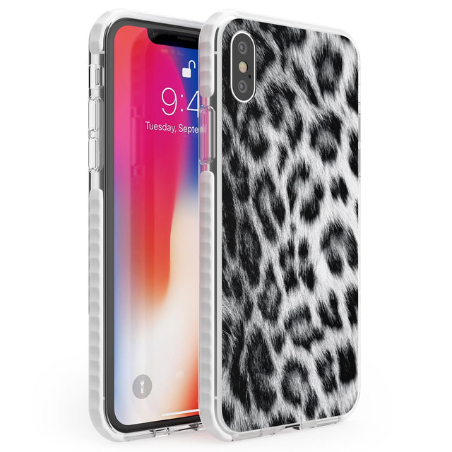 Animal Fur Pattern - Snow Leopard Phone Case iPhone X / iPhone XS / Impact Case,iPhone XR / Impact Case,iPhone XS MAX / Impact Case Blanc Space