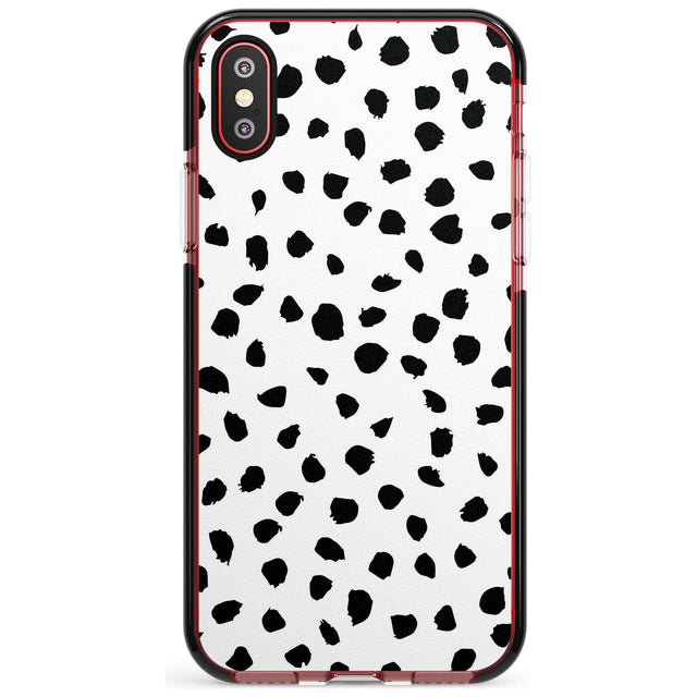 Dalmatian Print Pink Fade Impact Phone Case for iPhone X XS Max XR