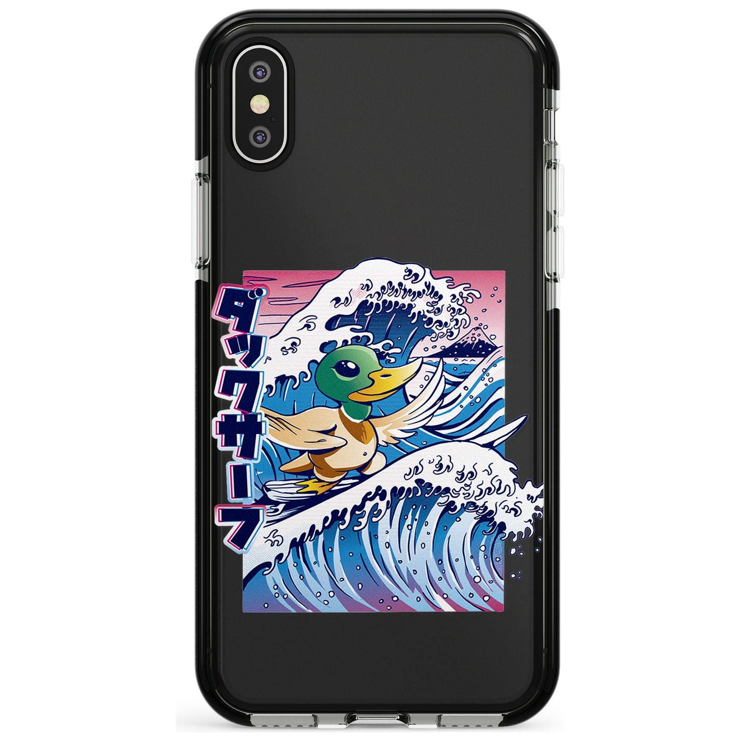 Duck Surf Black Impact Phone Case for iPhone X XS Max XR
