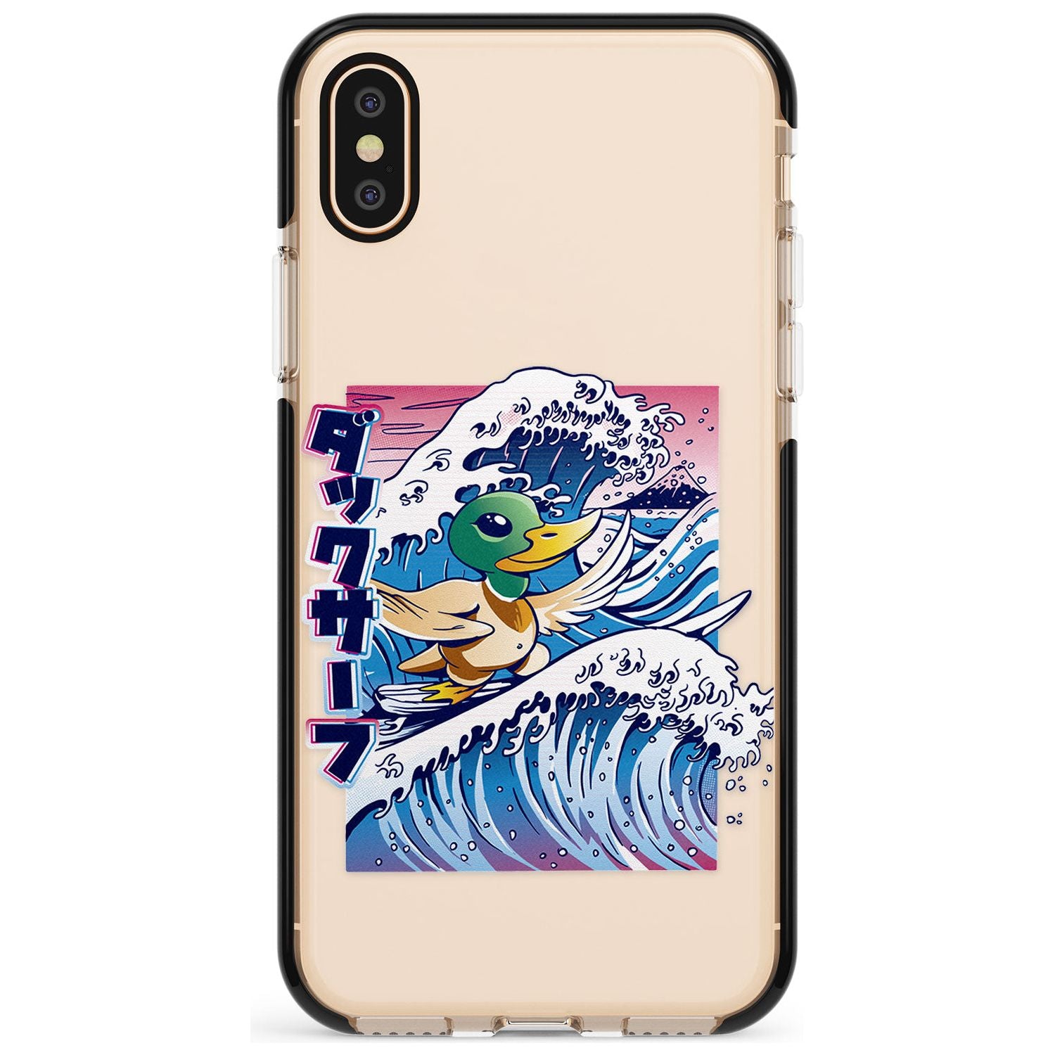 Duck Surf Black Impact Phone Case for iPhone X XS Max XR
