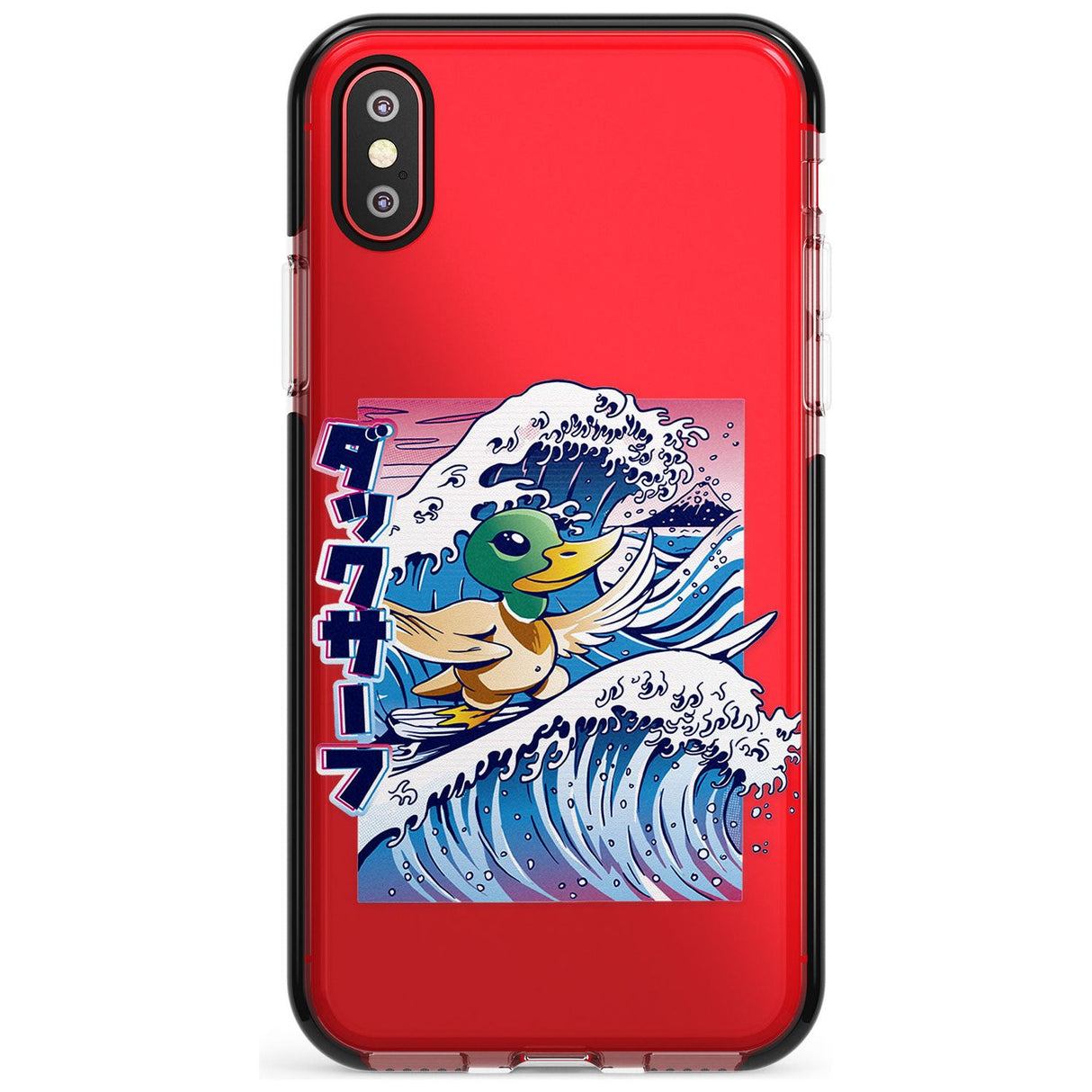 Duck Surf Black Impact Phone Case for iPhone X XS Max XR