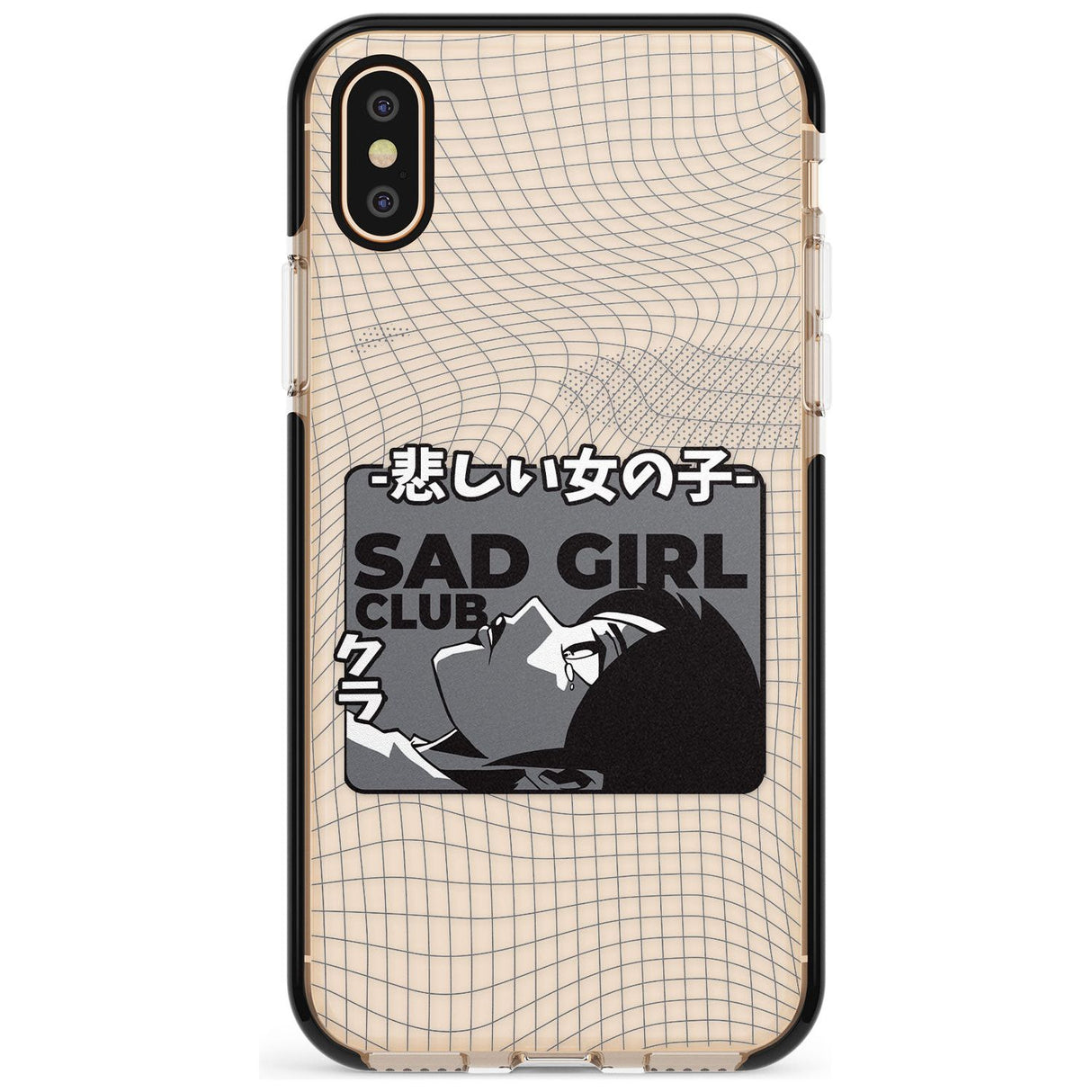 Sad Girl Club Black Impact Phone Case for iPhone X XS Max XR