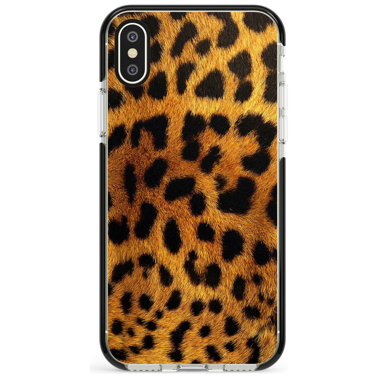 Leopard Print iPhone Case  Black Impact Phone Case - Case Warehouse