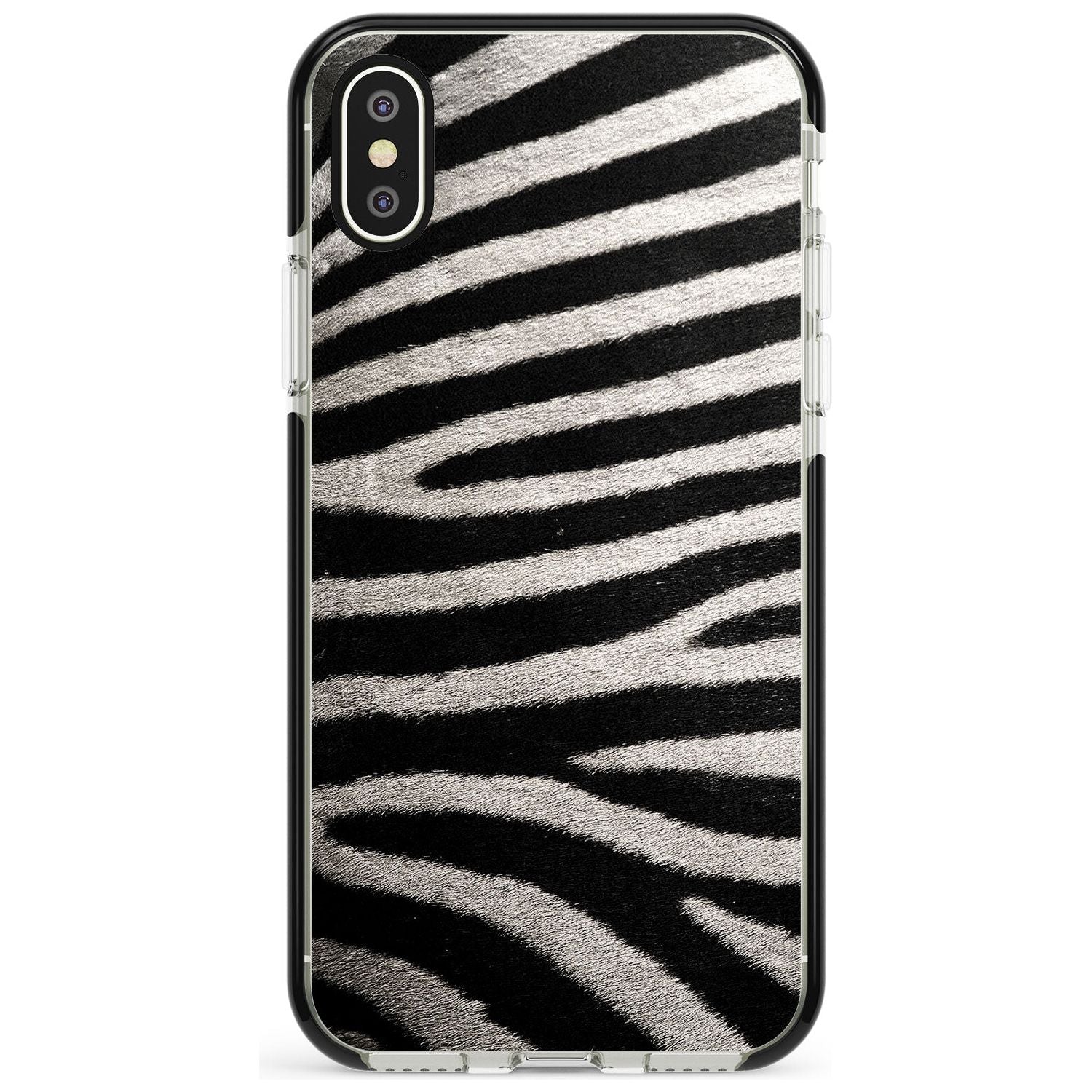 Zebra Print iPhone Case  Black Impact Phone Case - Case Warehouse
