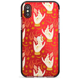 Hand Watcher Pattern Black Impact Phone Case for iPhone X XS Max XR