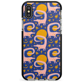 Sun Croc Pattern Black Impact Phone Case for iPhone X XS Max XR