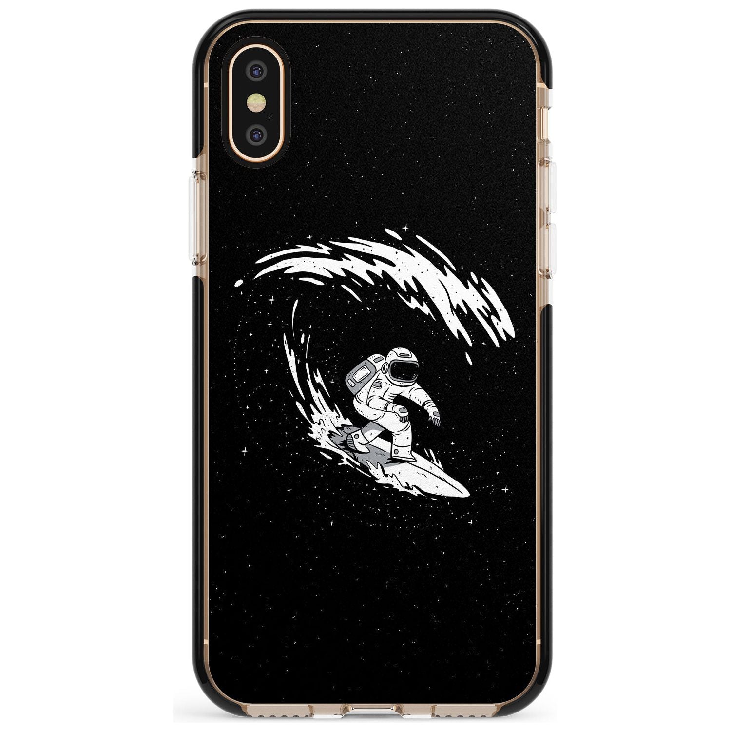 Surfing Astronaut Pink Fade Impact Phone Case for iPhone X XS Max XR