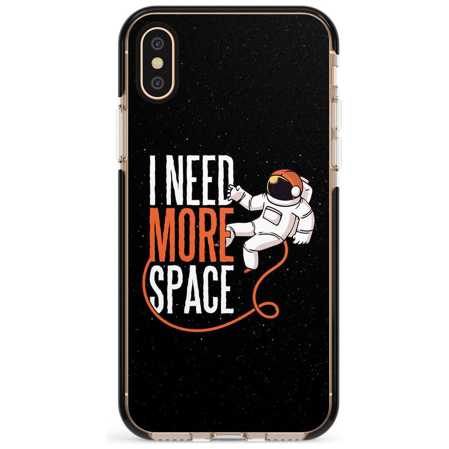 I Need More Space Pink Fade Impact Phone Case for iPhone X XS Max XR