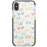 Boob Pattern (Mixed Colours) Pink Fade Impact Phone Case for iPhone X XS Max XR