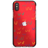 Boob Pattern (Mixed Colours) Pink Fade Impact Phone Case for iPhone X XS Max XR