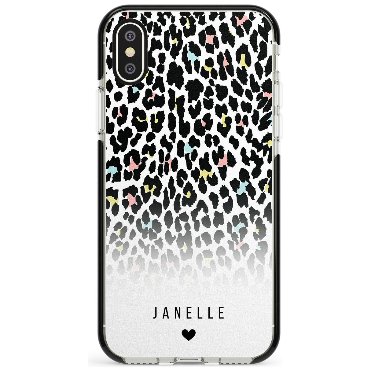 Custom Pastel Leopard Spots iPhone Case  Black Impact Custom Phone Case - Case Warehouse