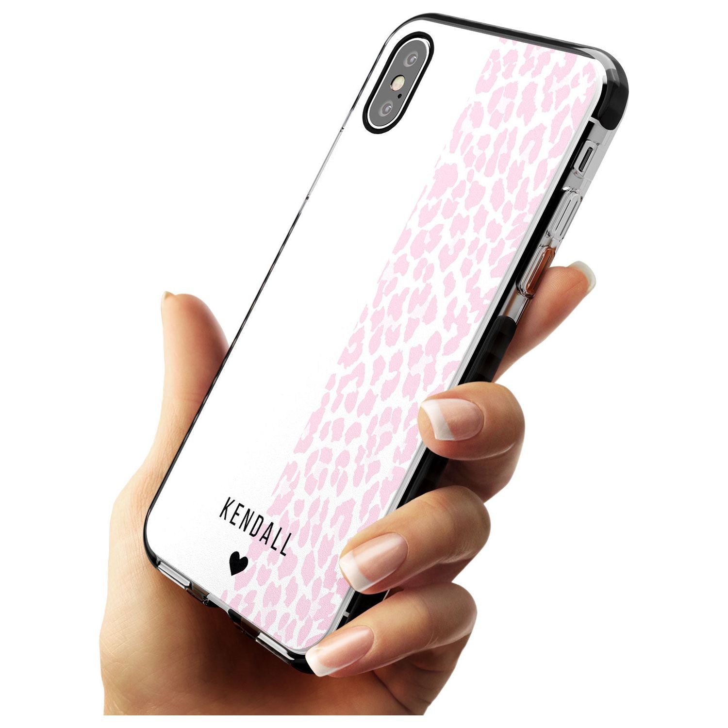Custom Pink & White Leopard Spots iPhone Case   Custom Phone Case - Case Warehouse