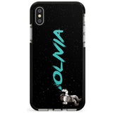 Graffiti Astronaut Pink Fade Impact Phone Case for iPhone X XS Max XR